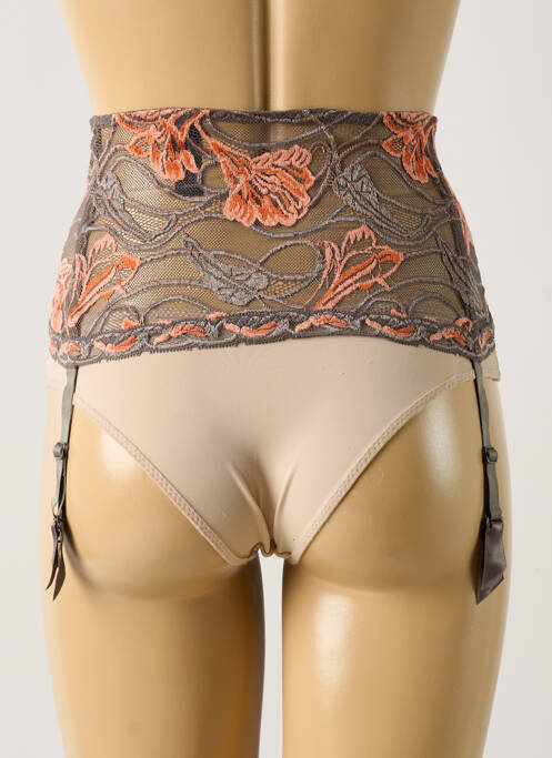 Guêpière/Porte-jarretelle marron AUBADE pour femme