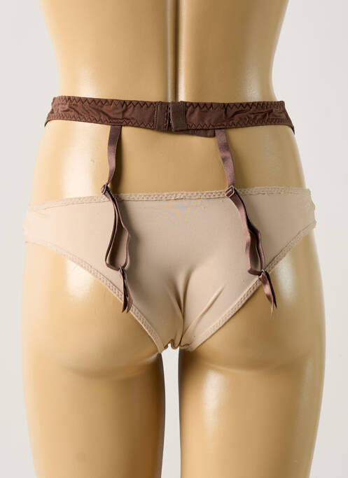 Guêpière/Porte-jarretelle marron AUBADE pour femme