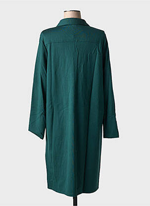 Robe mi-longue manches longues manches longues vert ZILCH femme