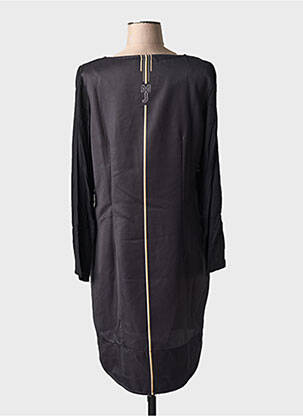 Robe courte manches longues manches longues noir MISSING JOHNNY femme