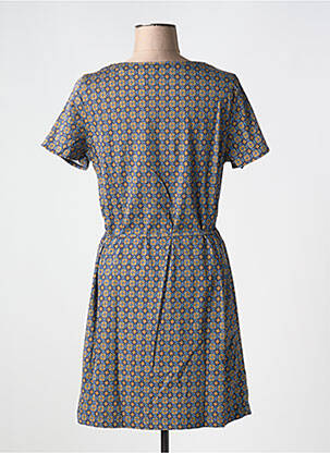 Robe courte manches courtes manches courtes bleu IMPAQT femme