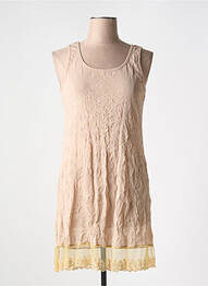 Jupon /fond de robe broderie marron VIE NOCTURNE femme