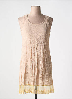 Jupon /fond de robe broderie marron VIE NOCTURNE femme