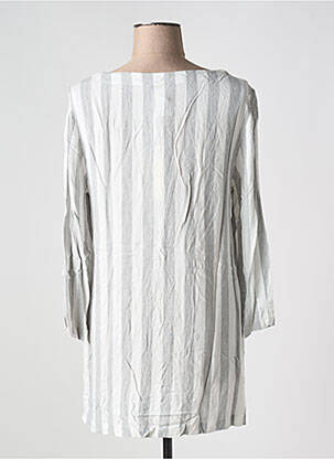 Robe courte manches longues manches longues gris DOLCEZZA femme