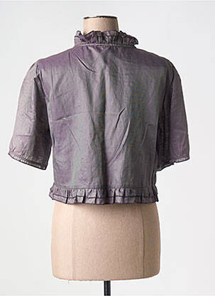 Boléro manches courtes violet VETO femme