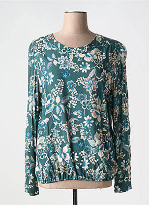 Blouse tissage popeline manches longues vert LE PETIT BAIGNEUR femme