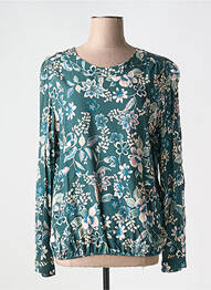 Blouse imprimé fleurs manches longues vert LE PETIT BAIGNEUR femme