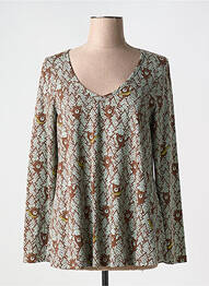 T-shirt manches longues manches longues vert L'ÉTANG DES SIRÈNES femme