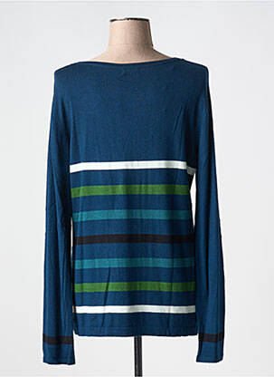 Pull coupe cintrée manches longues bleu PAUL BRIAL femme