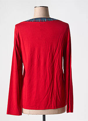 T-shirt manches longues manches longues rouge MALOKA femme