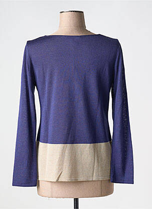 Pull coupe cintrée manches longues bleu TELMAIL femme