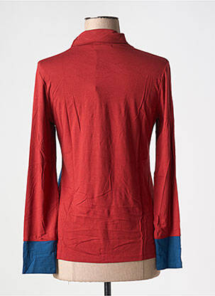 Sous-pull stretch manches longues bleu MALOKA femme