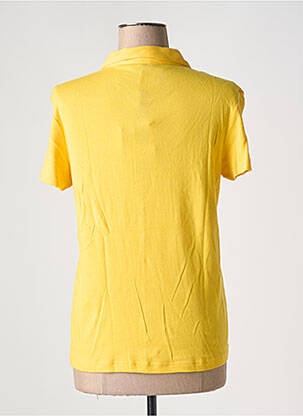 Polo stretch manches courtes jaune THALASSA femme