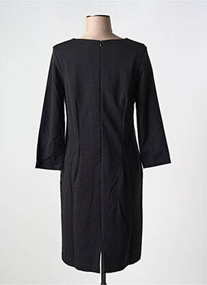 Robe mi-longue manches longues manches longues noir TELMAIL femme