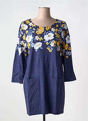Robe courte manches longues manches longues bleu JOULES femme
