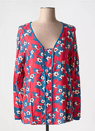 Blouse imprimé fleurs manches longues rouge LA FIANCEE DU MEKONG femme