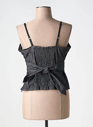 Top stretch fines bretelles noir PAUL BRIAL femme