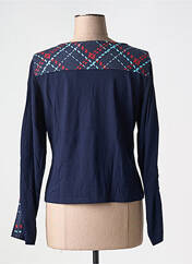 Gilet manches longues bleu MALOKA pour femme seconde vue