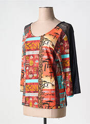 T-shirt orange PAUL BRIAL pour femme seconde vue