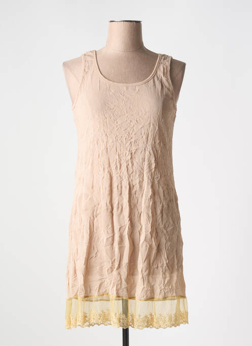 Jupon /fond de robe broderie marron VIE NOCTURNE femme