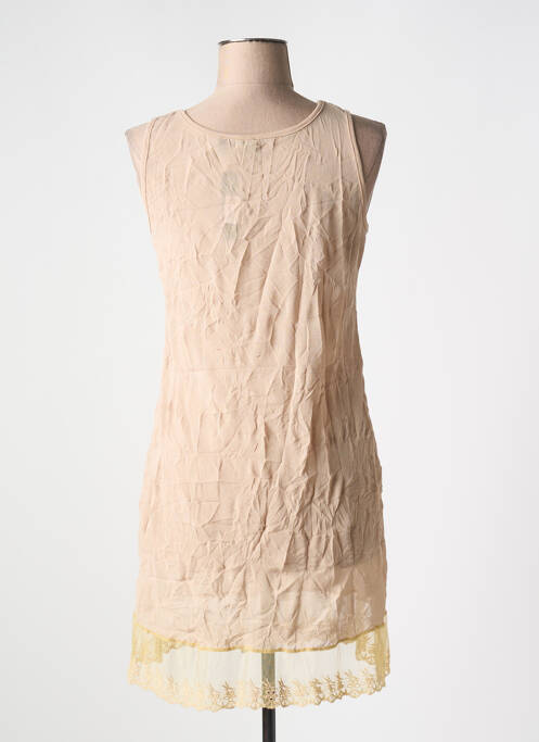 Jupon /fond de robe broderie marron VIE NOCTURNE femme