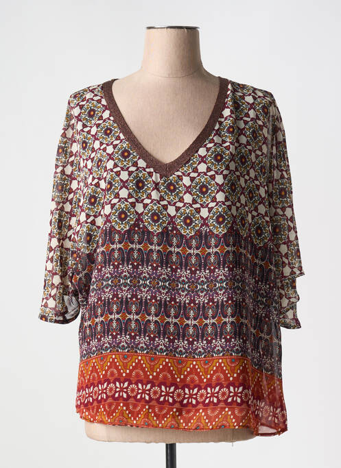 Blouse orange MOKA'S pour femme