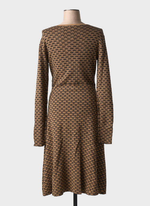 Robe mi-longue marron ZILCH pour femme