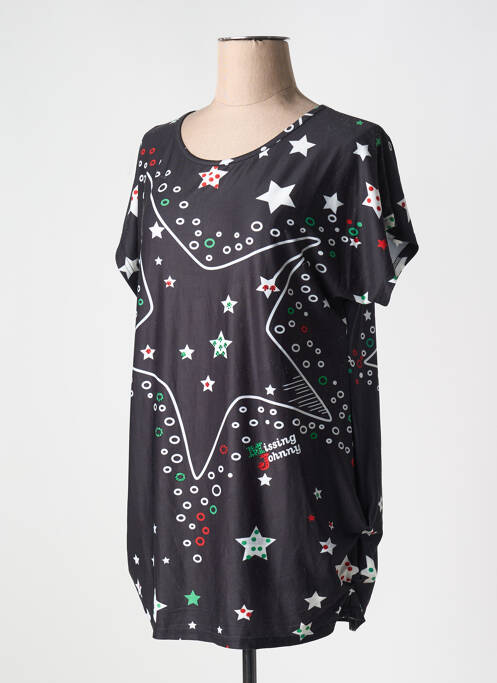T-shirt noir MISSING JOHNNY pour femme