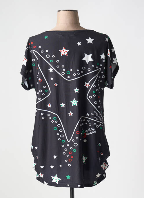 T-shirt noir MISSING JOHNNY femme