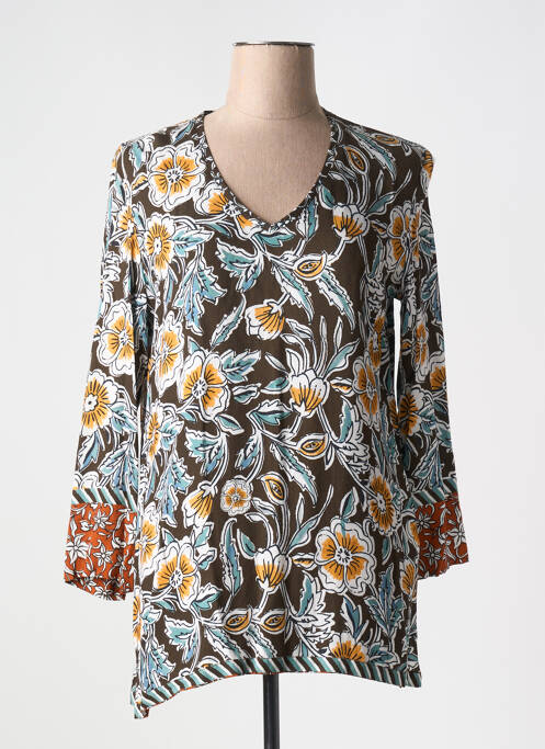 Tunique manches longues marron LE PETIT BAIGNEUR pour femme