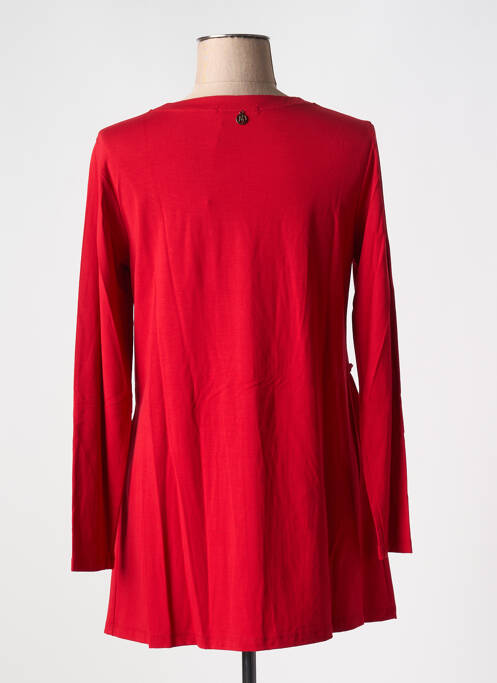 Tunique manches longues rouge MALOKA pour femme