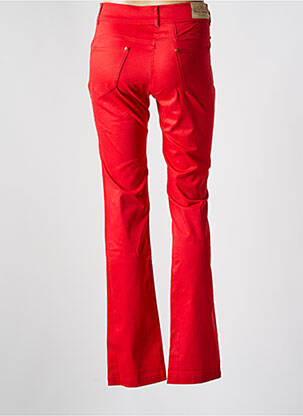 Pantalon slim tissage popeline taille normale rouge PAUL BRIAL femme