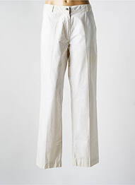 Pantalon chino tissage popeline taille normale beige SETRAK femme
