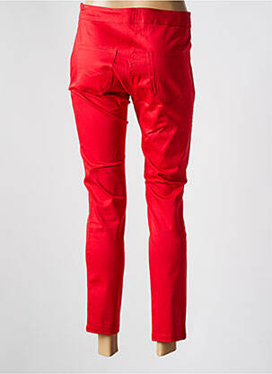 Pantalon 7/8 stretch taille normale rouge PAUL BRIAL femme