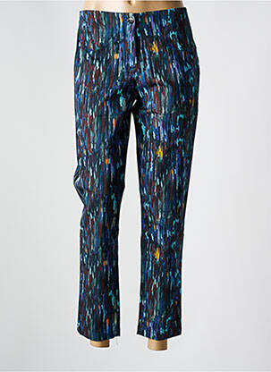 Pantalon 7/8 stretch taille normale bleu PAUL BRIAL femme