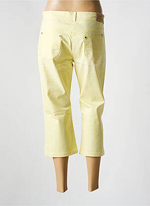 Pantacourt stretch taille normale jaune PAUL BRIAL femme