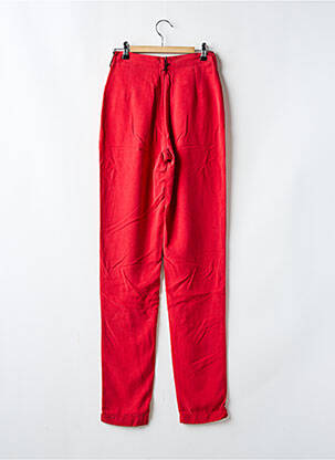 Pantalon slim taille haute taille haute rouge SETRAK femme