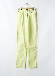 Jeans coupe slim poches taille haute vert SETRAK femme