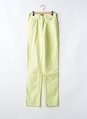Jeans coupe slim poches taille haute vert SETRAK femme