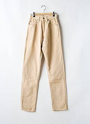 Jeans coupe slim taille haute taille haute beige SETRAK femme