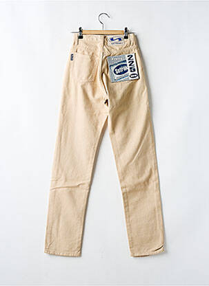 Jeans coupe slim taille haute taille haute beige SETRAK femme