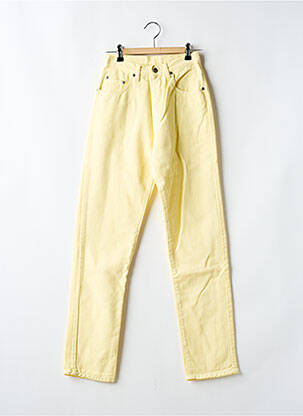 Jeans coupe slim taille haute taille haute jaune SETRAK femme