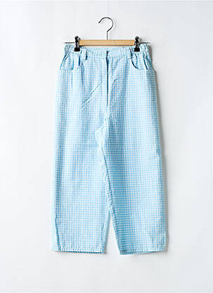 Pantacourt taille haute taille haute bleu CHRISMAS'S femme