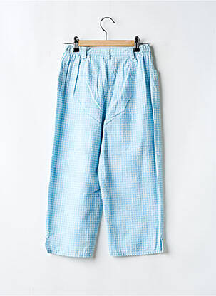 Pantacourt taille haute taille haute bleu CHRISMAS'S femme