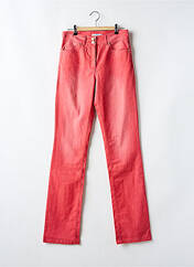 Jeans coupe slim rouge PAUL BRIAL pour femme seconde vue