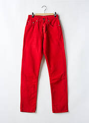 Jeans coupe slim rouge SETRAK pour femme seconde vue