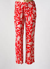 Pantalon droit rouge ÉTYMOLOGIE pour femme seconde vue