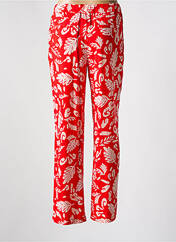 Pantalon droit rouge ÉTYMOLOGIE pour femme seconde vue