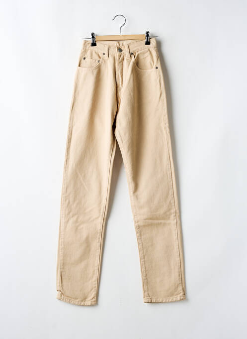 Jeans coupe slim beige SETRAK pour femme