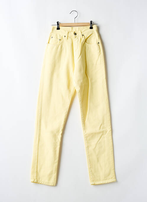 Jeans coupe slim jaune SETRAK pour femme